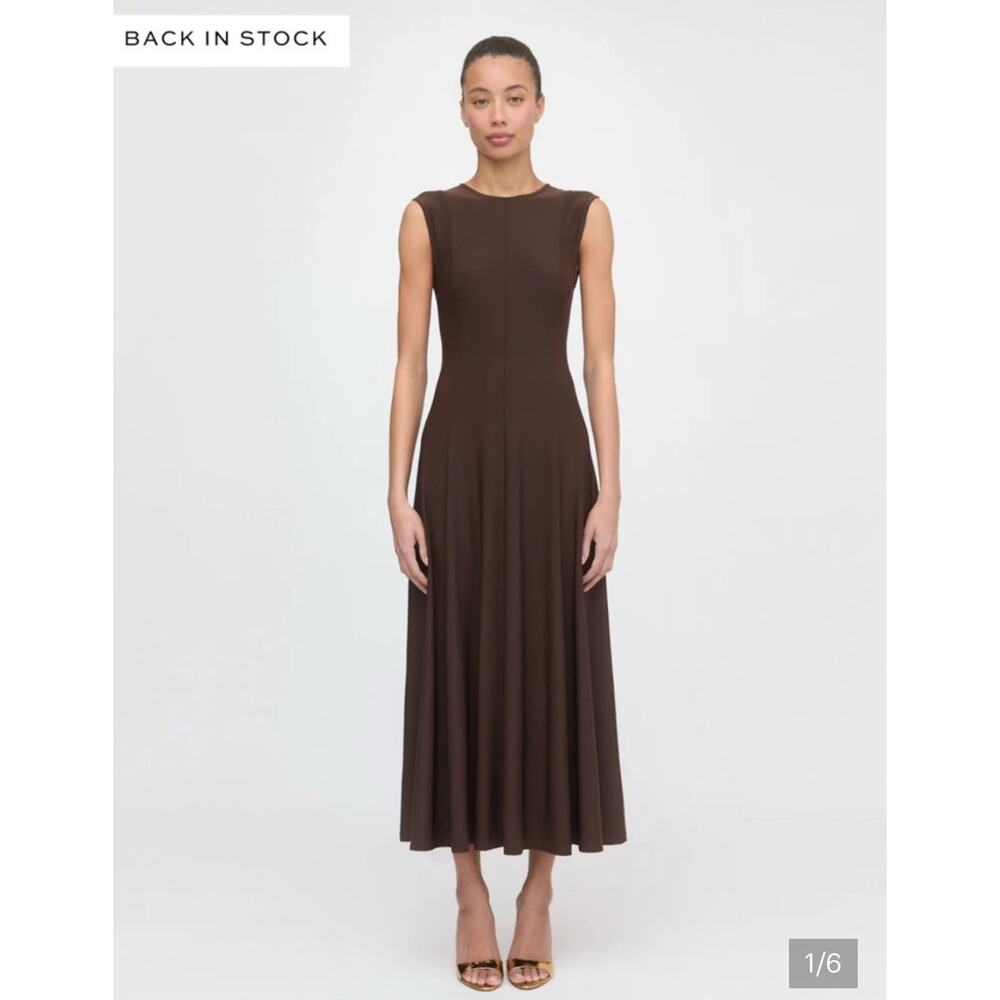 Hill House The Mila Dress Chocolate Jersey - Picture 1 of 6